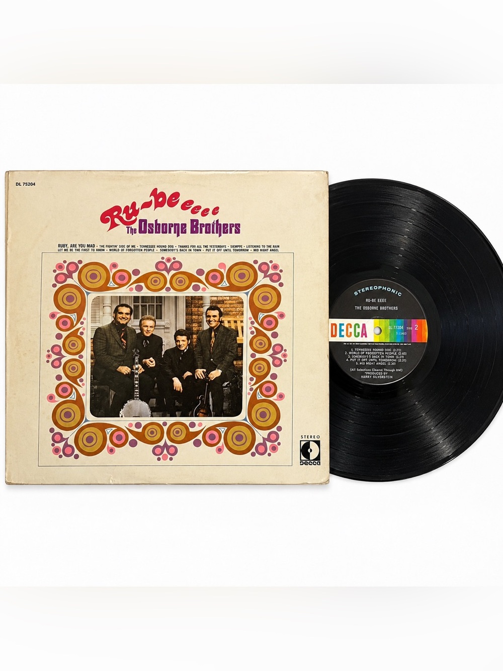 Osborne Brothers Ru-Be Eeee Vinyl LP Record 1970 Decca DL 75204 Bluegrass Tested